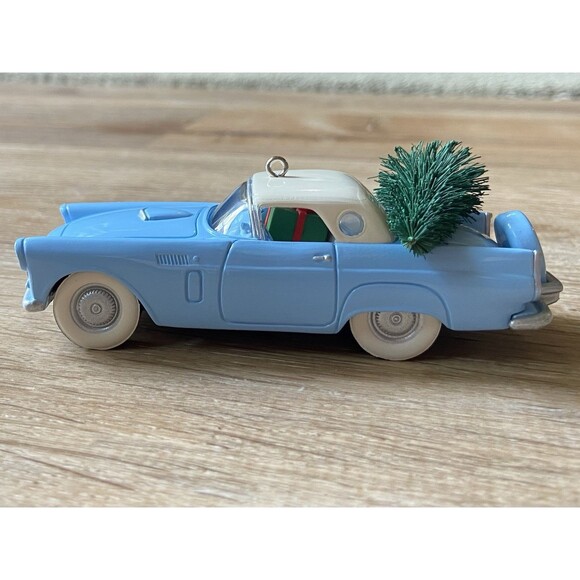 HALLMARK 1993 #3 1956 FORD THUNDERBIRD CLASSIC AMERICAN CARS KEEPSAKE ORNAMENT - Picture 8 of 10